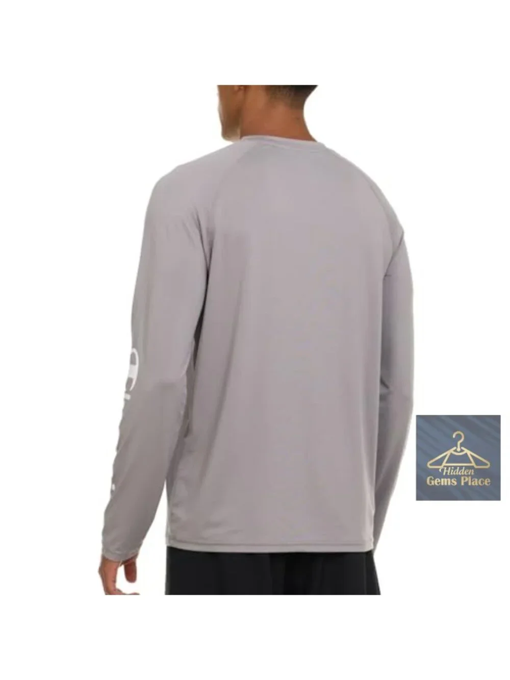 Men's UPF 50+ Long Sleeve Rash Guard Quick Dry Swim Shirt